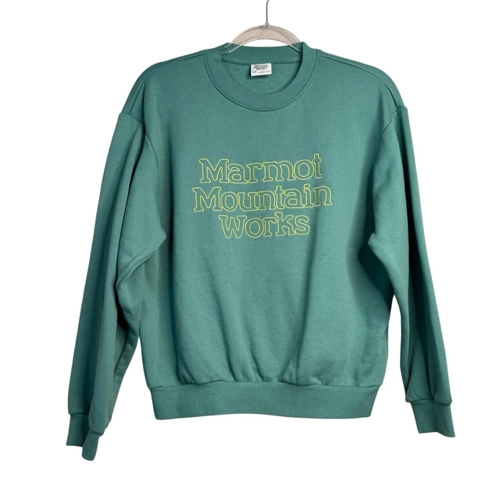 Marmot Mountain Works Boxy Crewneck Sweatshirt Green Women's M
